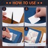 Nezyo 100 Pcs A4 Size 8.3x11.5 Inch Double Sided Adhesive