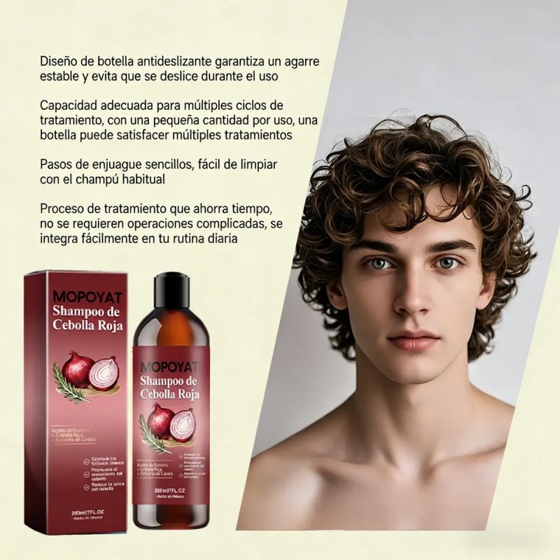 Shampoo Cebolla Roja Aceite De Romero Con Y Extracto Canela