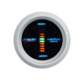 Simoni Racing AFR/D Digital Air Fuel Ratio Gauge, Blue Retro Lighted, White Face