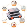 sourcing map 3pcs Toolbox Organizer Portable Plastic Hardware Organizer Box