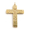 De Bussy Route Cross Neocatechumenal Path Metal with Gold Bath,