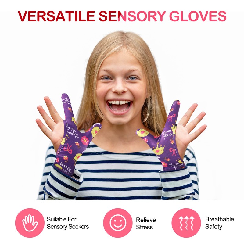 4 Pcs Thumb Sucking Guard Gloves Kids Chewy Compression Gloves