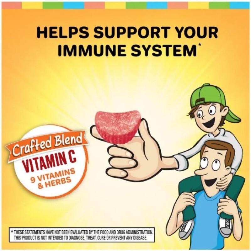 Airborne Kids Vitaminas Para Niños Con 42 Gomitas Sabor Frutas