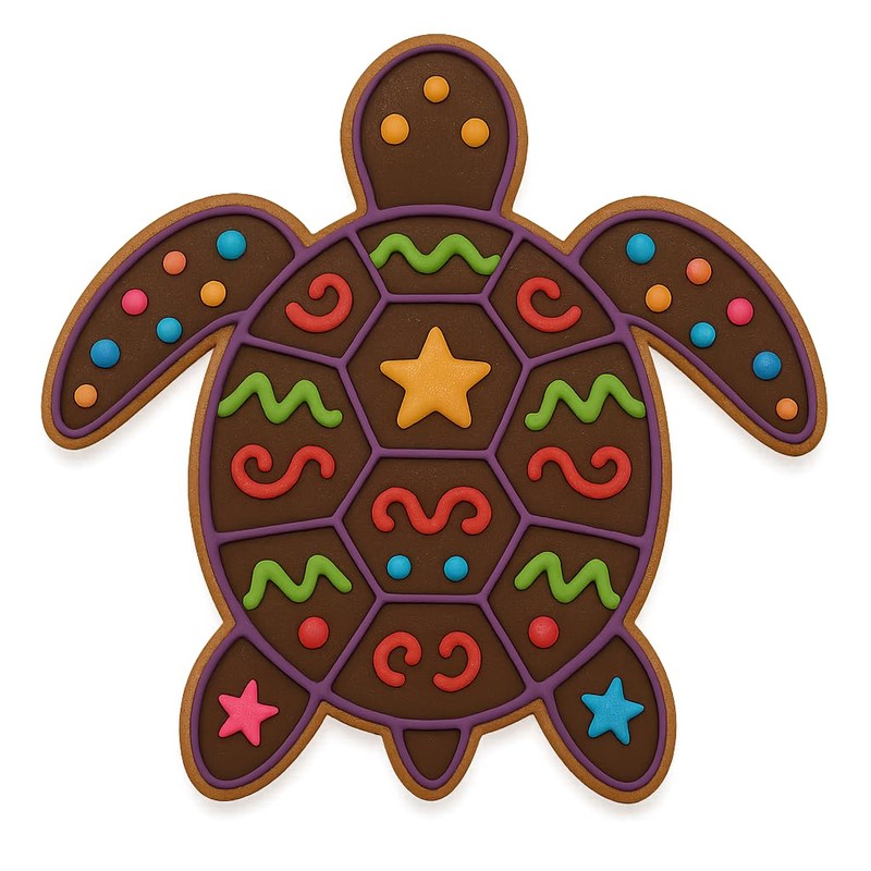 Sea Turtle Cookie Cutter & Stamp - 4x3.96", Ocean Animal