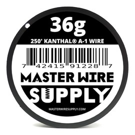Kanthal A1-250' - 36 Gauge Wire - 250ft - 0.13mm - 0.005in - Made in USA - Master Wire Supply