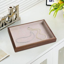 Hellery Bracelet Display Tray Jewelry Organizer for Nightstand and Desktop, Style A