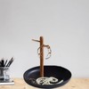 Round Table Storage Tray with Shelf Smooth Surface Easy Clean