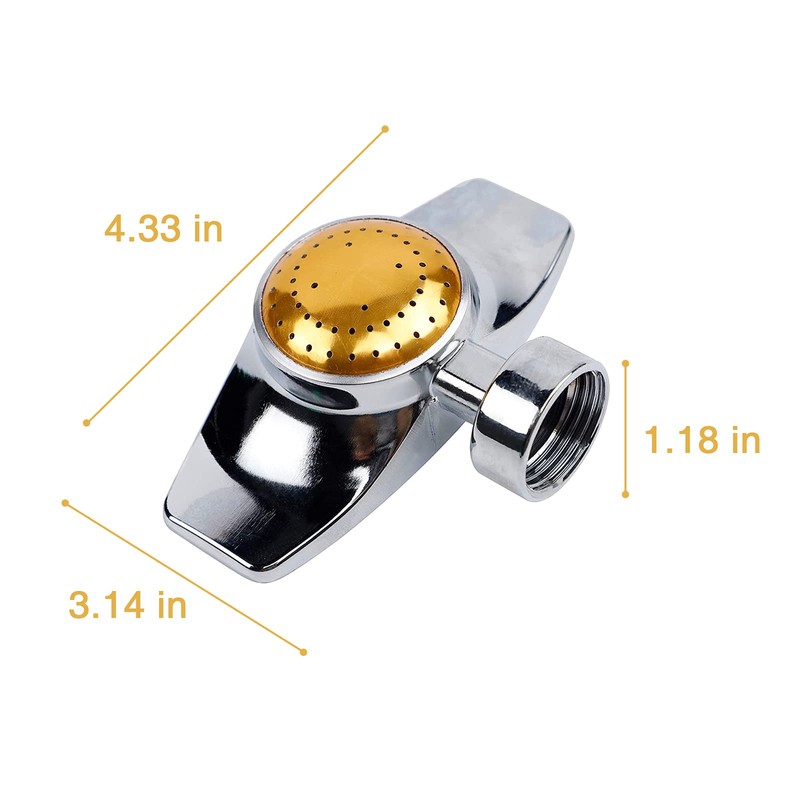 Metal Spot Sprinkler, 360 Degree Square Circle Pattern Sprinkler with