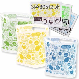 Epios 7095*3 Free Standing Garbage Draining Bags, 3 Colors, Set of 30 Pieces