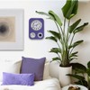 Lily's Home Retro Kitchen Clock with Temperature and Timer (Purple)