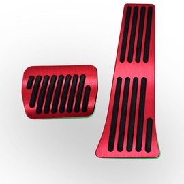 Rxmgf Brake Foot Pedal Gas Accelerator Pedal Cover Compatible with Ford Explorer 2020 2021 2022 2023 (Red 2)