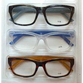 JESSICA SIMPSON 3-PACK PREMIUM READING GLASSES READERS +1.50+2.00+2.5 - +1.50 strength