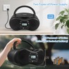 DGXWLLW Portable CD Player Boombox for Home with FM Radio,