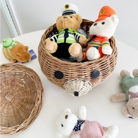 [G&G] Pure natural Bear rattan basket Vietnam handmade GS Bear rattan Basket