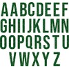 SEC Apparel Green Glitter Iron on Letters,1.5 Inch Tall (Green