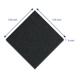 HMF 3789 Activated Carbon Filter for Compost Bin and Cat Litter Tray | Pack of 10 | 165 mm