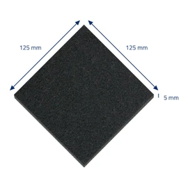 HMF 3789 Activated Carbon Filter for Compost Bin and Cat Litter Tray | Pack of 10 | 165 mm