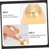 Operitacx Manual Restaurant Bell Ergonomic Metal Hand Bell with Sound