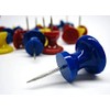 100 Drawing Push Pins for Cork Notice Board, Coloured Push