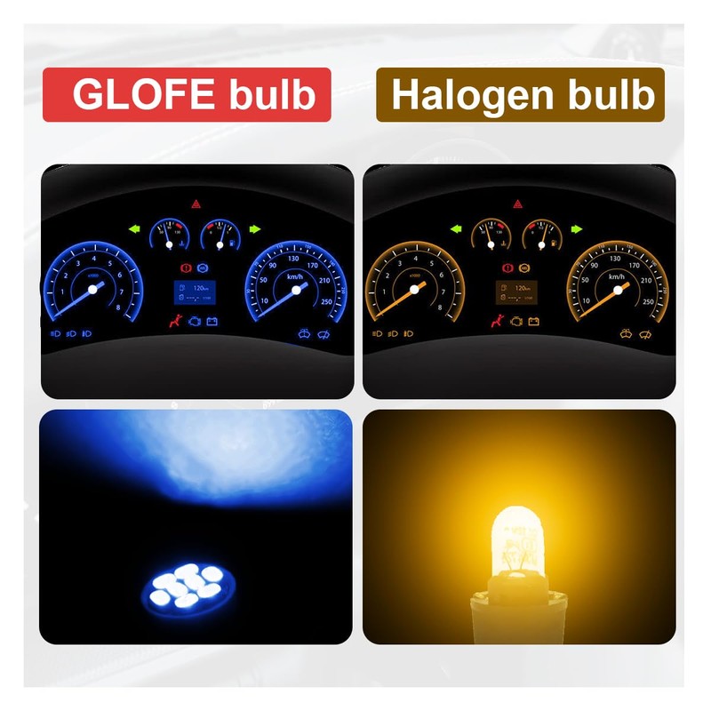 DUSCOKE 10PCS T10 194 168 LED Dash Instrument Light Bulbs