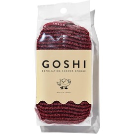 Esponja Exfoliante para Ducha GOSHI Brick Red – Secado Rápido