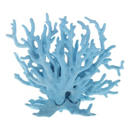 CAPASTEC Colorful Coral Reef Decor, Mini Faux Coral Decor for Aquarium Decorations, 6.3x5.31inch (Blue)