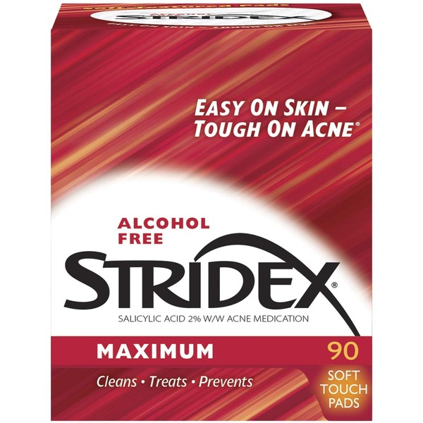 Stridex Daily Care Acne Pads Maximum Strength, 90 ct