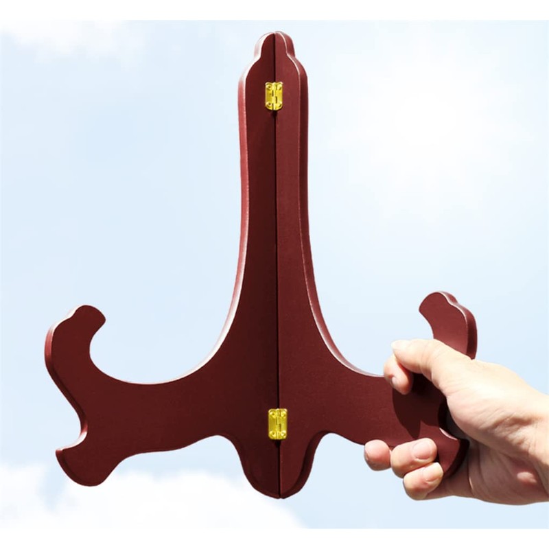 DUOLEIMI Frame Stand Dish Stand, Wooden Display Stand, Picture Frame,