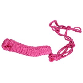 Fockety Professional Adjustable Rope Halter in Polyester Multi Knots for Everyday (Rose)
