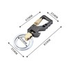 ZelariaX Key Ring Keychain, Super Durable, Zinc Alloy, Includes Carabiner,
