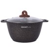 Cooking Pot Aluminum Pot with Glass Lid "Granit ultra" Cookware