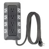 GE UltraPro 12-Outlet Surge Protector, 8 Ft Braided Extension Cord,
