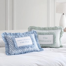 Peri Home The Tea Decorative Accent Throw Pillow, Blue