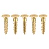 sourcing map Wood Screws M4 x 20mm Slotted Flat Head