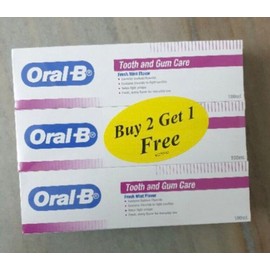 P&G Oral-B Tooth and Gum Care Toothpaste Fresh Mint (100ml x 3)