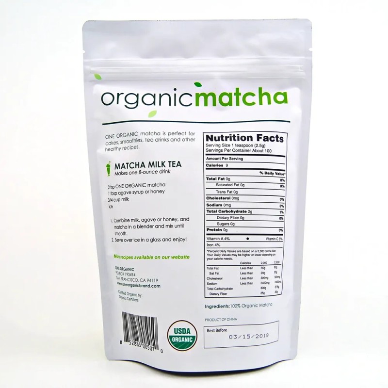One Organic Té Matcha Orgánico En Polvo 250 G