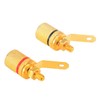 RuiLing 4-Pack 4mm Banana Jack Binding Post Gold Plated Female