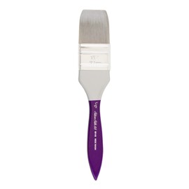 Silver Brush Limited 8814S-1-1/2 Silver Silk 88 Wide Wash Paintbrush for Acrylic, Watercolor, Gouache, Inks, & Dyes, Size 1-1/2 Inches, Short Handle