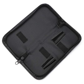 2 Pcs Salon Scissors Storage Bag Leather Shear Zipper Pouch Portable Hair Stylist Scissors Holder Barber Hairdressing Tools Case Organizer (Can Hold 2 Scissors)