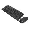 Keyboard Mouse Combo 2.4G Wireless Round Keycaps Ergonomic Design Silent