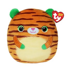 TY Tiggy Tiger Squishy Beanie 14” – Soft Plush Toy – Collectible Stuffed Teddy for Kids – Cuddly Plushies for Play & Display