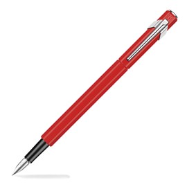 Metal Fountain Pen 849 Red Matt Nib EF