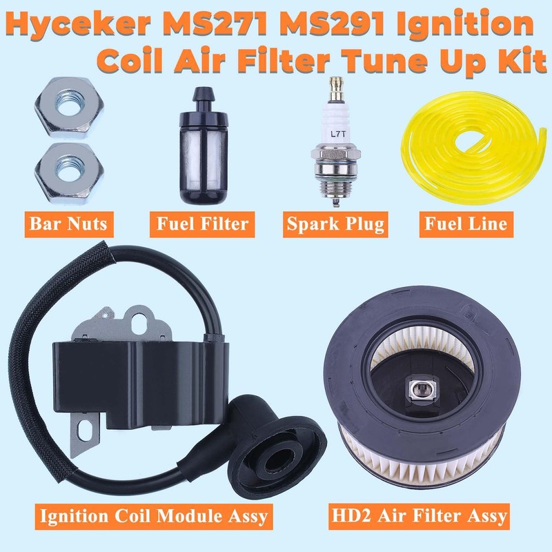 Hyceker MS271 MS291 Ignition Coil Air Filter Tune Up Kit