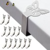 Stainless Steel Butterfly Tablecloth Clips, 12-Pack Heavy Duty Tablecloth Clips，Stainless