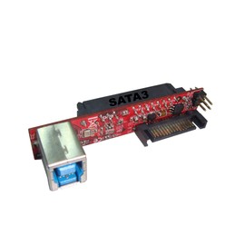 Ableconn IUSB3SA6G SATA III/SATA II Drive to USB 3.0 Type-B (F) Mini Vertical Adapter