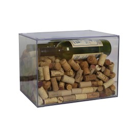 Clear Plastic Box - 12 1/2"L X 8 1/2"W X 8 1/2"H - 4 Boxes