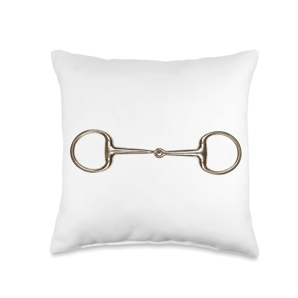 Snaffle Bit Throw Pillow