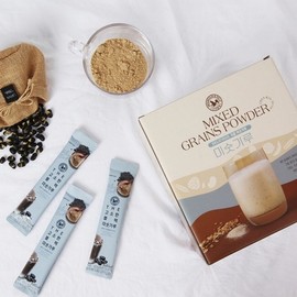 Sangwadeul 에 더고소한블랙미숫가루스틱50세트 / 선식 식사대용 More Nutty Black Barley Powder Stick 50 Set / Meal Replacement Breakfast