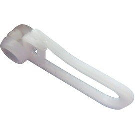 rewagi Curtain Rollers with Long Hooks 33 mm - Roll Diameter 8 mm - White - 25, 50, 100, 200, 500, 1000 Pieces (Pack of 25)