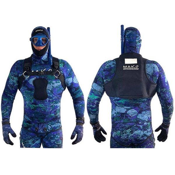 MAKO Spearguns Quick Release Zero Drag Weight Vest (No Weights,